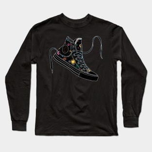 Virgo high tops - Pastel &amp; black Long Sleeve T-Shirt